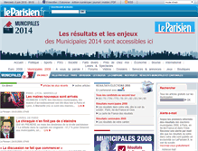 Tablet Screenshot of elections.leparisien.fr