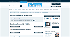 Desktop Screenshot of cinema.leparisien.fr