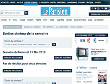 Tablet Screenshot of cinema.leparisien.fr