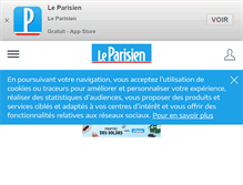 Tablet Screenshot of leparisien.fr