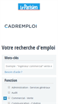 Mobile Screenshot of emploi.leparisien.fr
