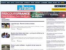 Tablet Screenshot of actualites.leparisien.fr